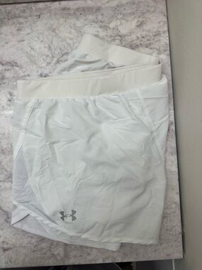Under Armour White Athletic Shorts